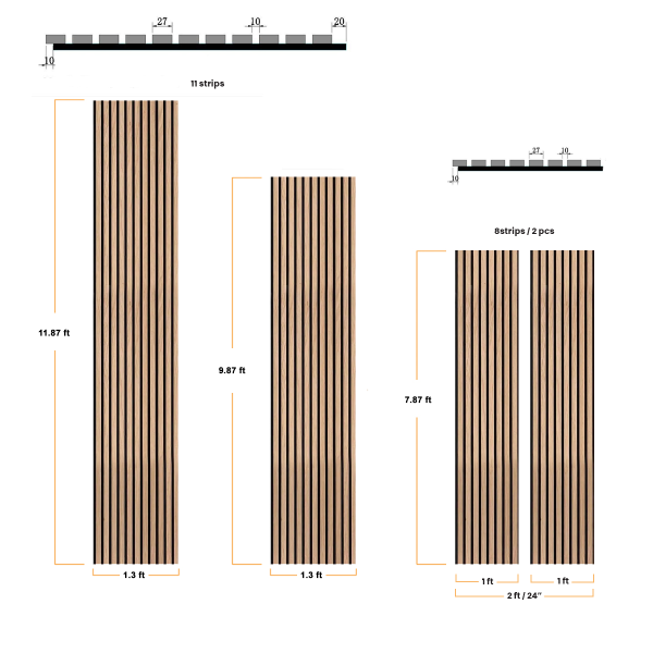 panel de madera de pared ee.uu. roble natural