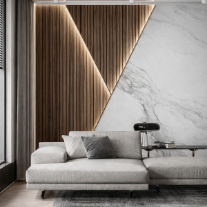 Premium 3-Sided Natural Wood Acoustic Panels – Light Smoke Oak