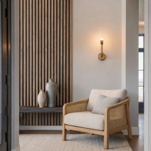 Premium 3-Sided Natural Wood Acoustic Panels – Walnut