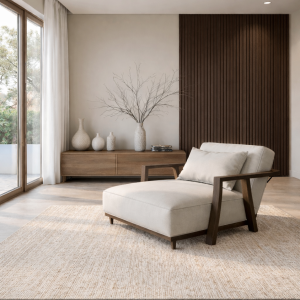 Premium 3-Sided Natural Wood Acoustic Panels – Brown Oak Smoke