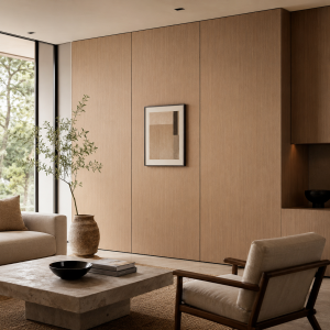 Warm Natural Oak Flat Panel