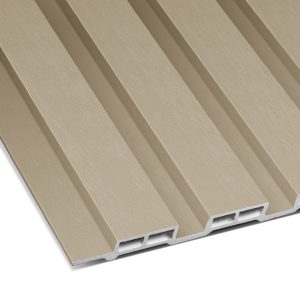 Lime-washed Beige Carbon Slated Panel 9.5' x 6"