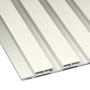 White Carbon Slated Panel 9.5' x 6"
