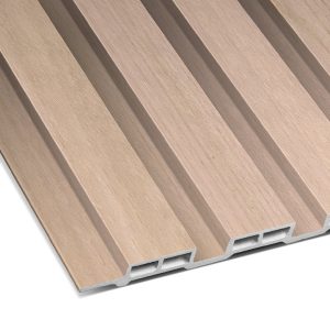 Bleached Oak Carbon Slated Panel 9.5' x 6"