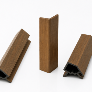 WPC Light Walnut Edges – 9.5 ft Composite Exterior Finishing Trims